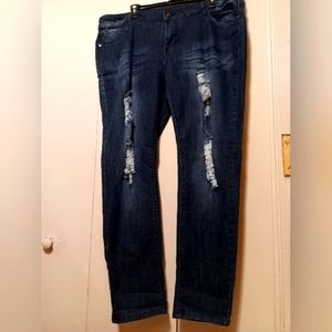 1826 distressed Blue jeans